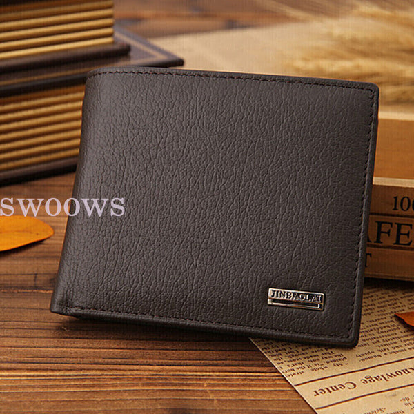 Genuine Mens Leather Wallet Cowhide Coin Purse Wallet Multiple Card Slots NEW