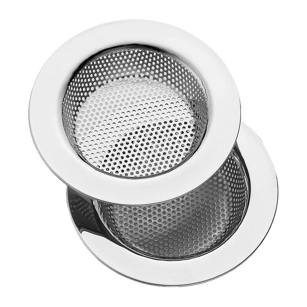 2/4x Stainless Steel Kitchen Sink Mesh Strainer Waste Plug Filter Drain Stopper