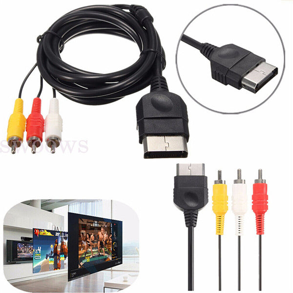 TV AV 3 RCA Cord Audio Video Cable For Microsoft Original/Classic Xbox 1st Gen