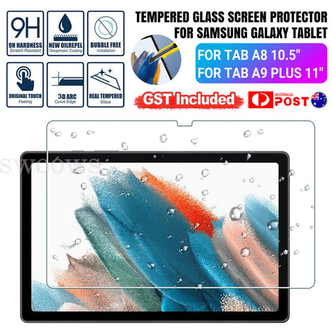 9H Tempered Glass Screen Protector For Samsung Galaxy Tab A9+ 11" / A8 10.5"