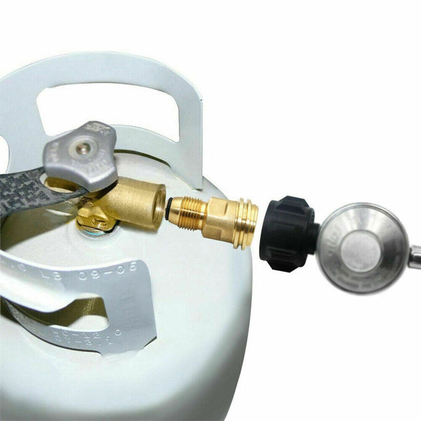 Propane Tank Converts LP Gas Bottle Adapter Valve POL To QCC1 Outlet Brass Parts