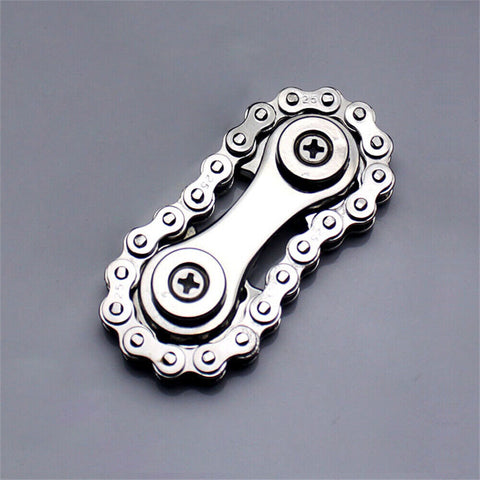 Bike Chain Gear Fidget Spinner Gyro Stainless Steel Metal Sprocket Toy New Style