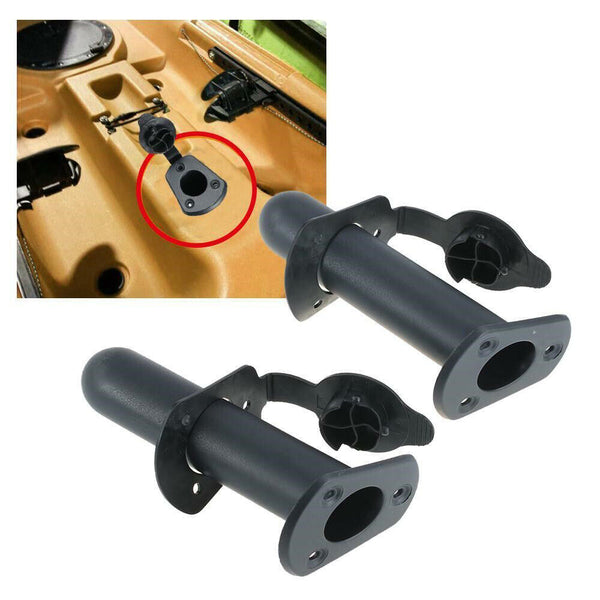 1/2X With Cap Cover Fishing Boat Rod Holder for Kayak Pole Bracket Flush Mount