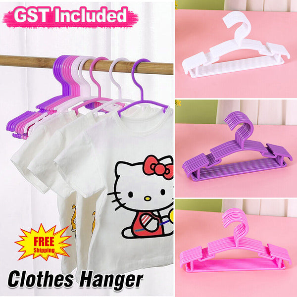 10PCS Children Coat Hangers Kids Clothes Hanger Baby Coat Rack