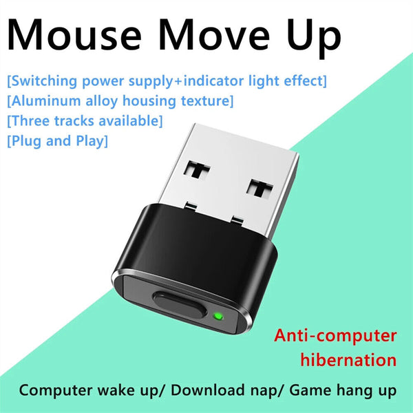 Mini Automatic Mouse Jiggler Undetectable USB Automatic Move Cursor for Computer