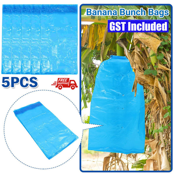 5pcs Banana Bunch Bags Cover Plant Fruit Protection Ripening Anti-freezing Bag