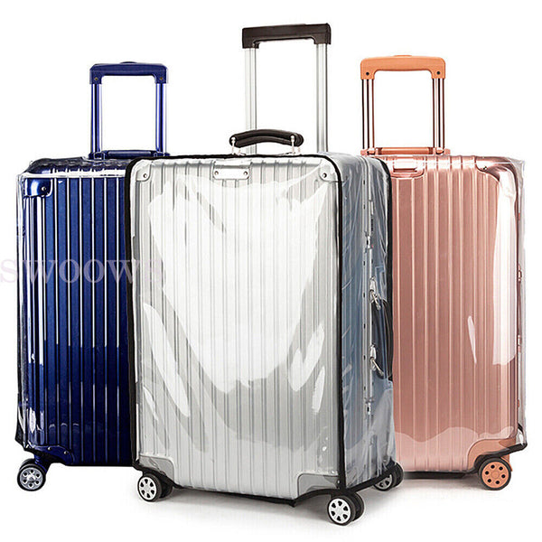 Transparent Waterproof PVC Travel Luggage Protector Clear Suitcase Cover 26"-30"