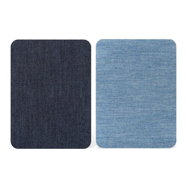 AU 4 Colors Denim Jeans Repair Kit - 20pcs Iron On Denim Fabric Mending Patches