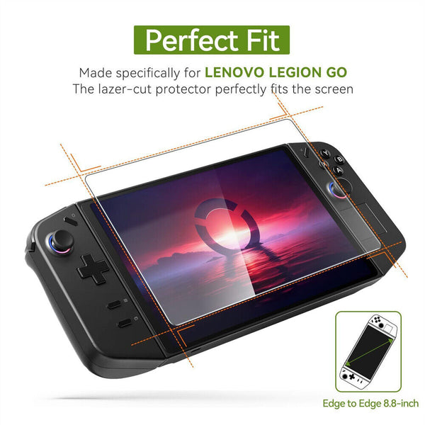1-3x HD Clear Glass Screen Protector For Lenovo Legion Go Gaming Handheld 8.8