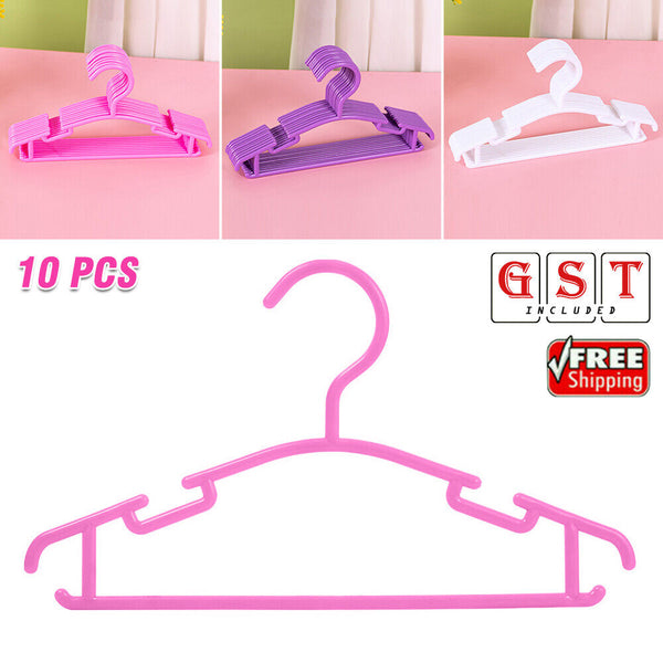 10PCS Children Coat Hangers Kids Clothes Hanger Baby Coat Rack