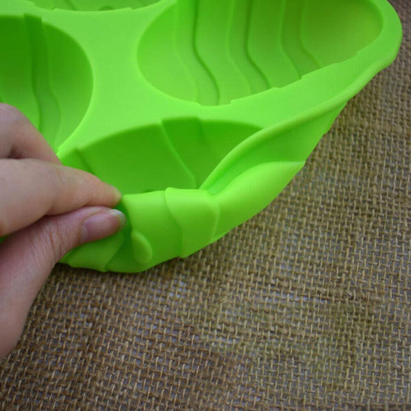 6 Cavity Silicone Eggs Shaped Mould 3D Easter Chocolate Baking Dessert Cake Mold