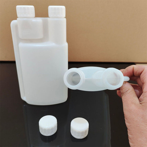 1/10x 3 Sizes Plastic Twin Chamber Bottle &Tamper Evident Cap Liquid Bottle