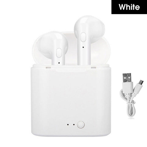Bluetooth 5.0 Headset TWS Wireless Earphones Mini Earbuds Headphones White/Black