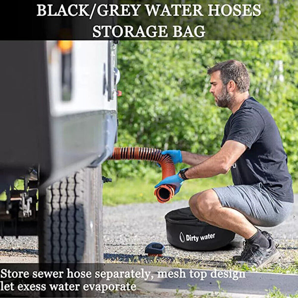 1/2 x Hose Bag Caravan Camping Cable Organizer Electrical Cords Storage Bags