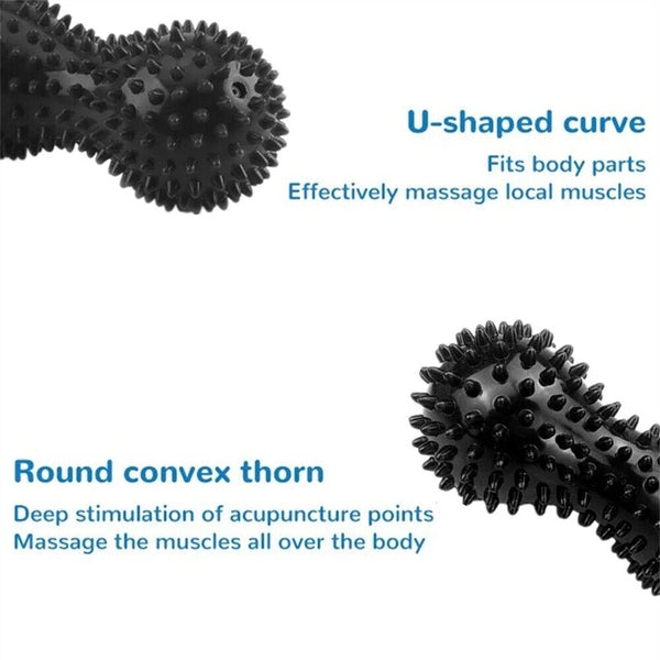 Plantar Fasciitis Foot Massage Roller with Spiky Ball for Pain Muscle Therapy AU