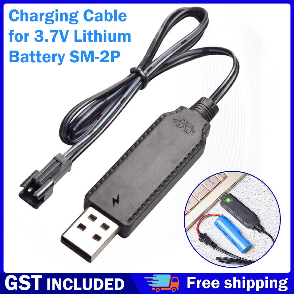 5/10 Usb-Charger Cable For 3.7V Lithium Battery Charger SM 2P ForRC Car-Aircraft