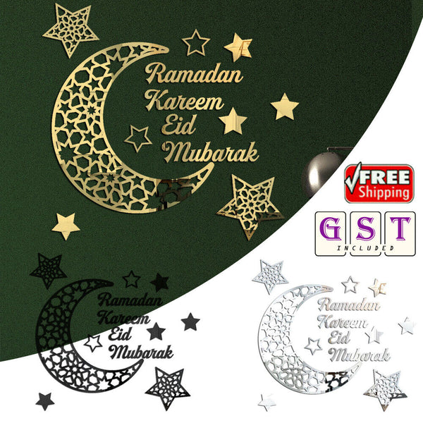 Eid Mubarak Wall Stickers Ramadan Decoration For Home Islamic Muslim Party Deco