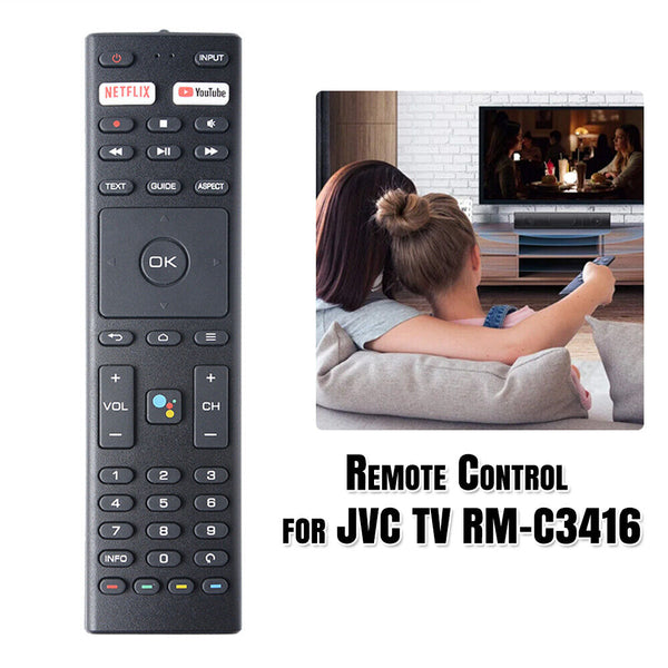 Replacement Remote Control for JVC TV remote model number RM-C3416