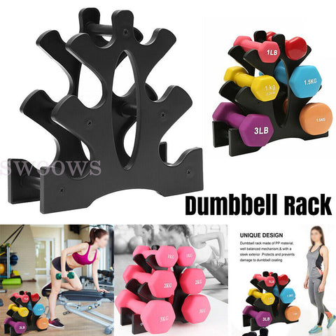 Dumbbell Rack Stand 3 Tier Dumbbell Bracket Weight Stand Rack Storage