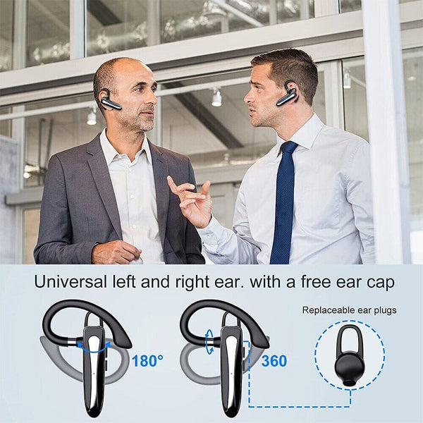 Bluetooth Wireless Earpiece Trucker Handsfree Earphone Earbud Headset