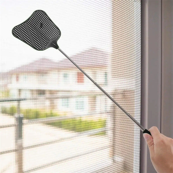 UPTO 4pcs Fly Swatter Extendable Handle Telescopic Insect Mosquito up to 65cm