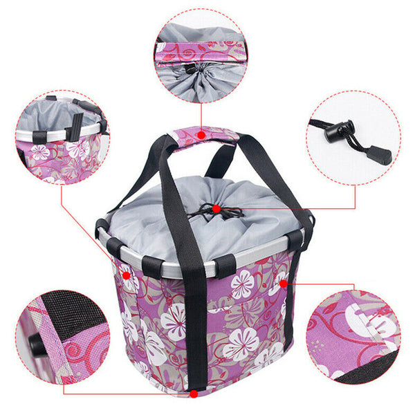 Pet Bicycle Bike Bag Front Dog Cat Travel Carrier Frame Basket Bike Seat Riding