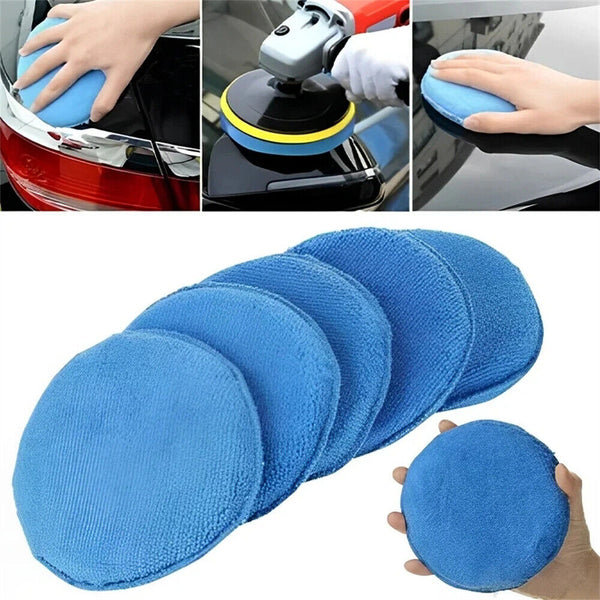 UP 50X Car Microfibre Polishing Foam Sponge Wax Applicator Pads Cleaning Buffer