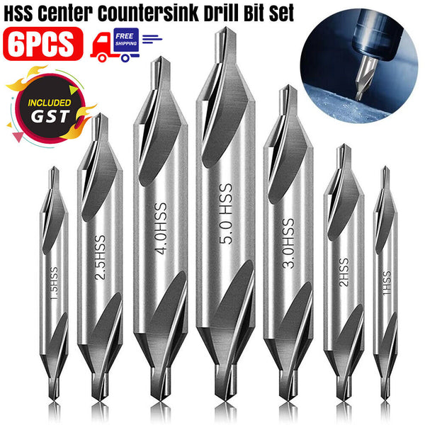 10PCS HSS Center Drill Countersink Bit Lathe Mill Tooling Set 1/1.5/2.5/3.15/5mm