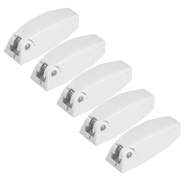 5Pcs RV White Baggage Door Catch Holder Clips Latch for Camper Trailer Motorhome