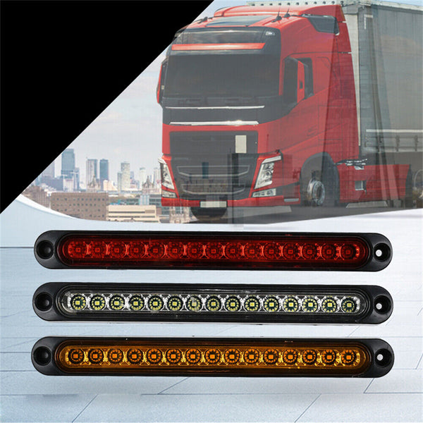 6x15LED Tail Lights Brake Indicator Reverse Slim Strip RV Trailer Light UTE STOP