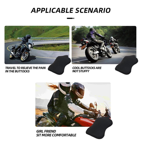 Universal Motorcycle Comfort Gel Seat Cushion Air Motorbike Pillow Pad Cover AU