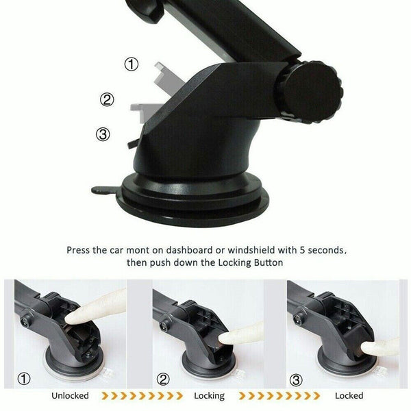 360 Degrees Windshield Car Mount Holder Phone Stand For GPS Mobile Phone