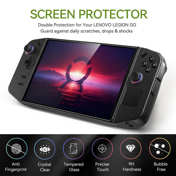1-3x HD Clear Glass Screen Protector For Lenovo Legion Go Gaming Handheld 8.8