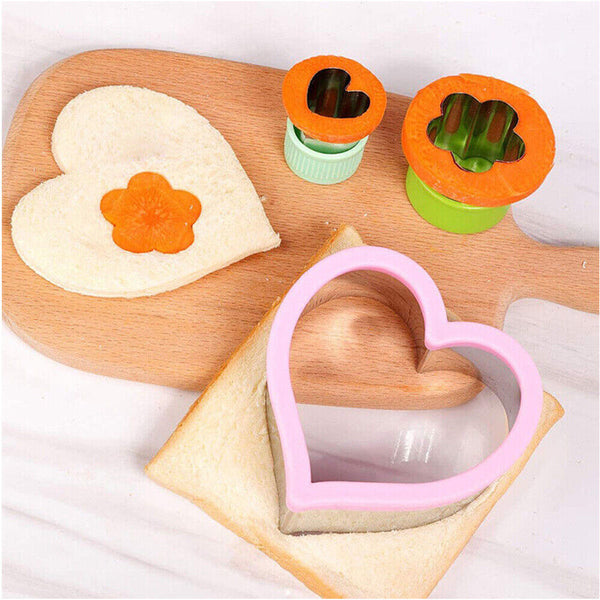 19 / 21Pcs Sandwich Cutter and Sealer Set DIY Cookie Cutters for K*h*