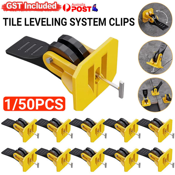 Up 50X Tile Leveling System Clips Levelling Spacer Tiling Tool Floor Wall Wrench