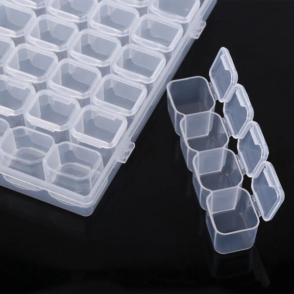 56 Grids Storage Box Plastic Jewelry Organizer Case Container Bead Craft AU