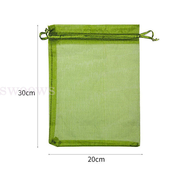 50/100x Fruit Net Bags Agriculture Garden Vegetable Protection Mesh Insect Proof