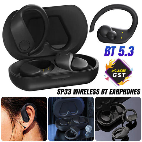 Wireless Bluetooth Earphones Headphones Sport Gym Earbuds with Mic Sweatproof AU