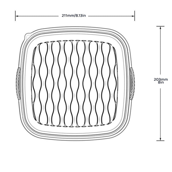 1/2X Reusable Air Fryer Basket Liner Air Fryer Silicone Pot Non-Stick BakingTray