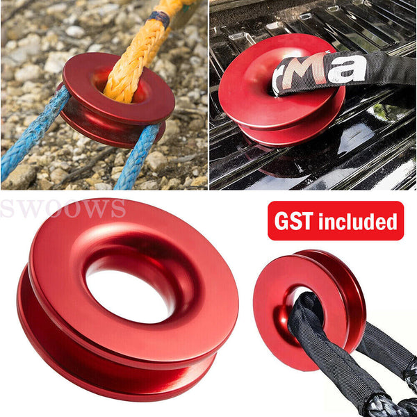 Recovery Ring Snatch Block Pulley 41000lbs, Soft Shackle Tow Winch Rope Straps