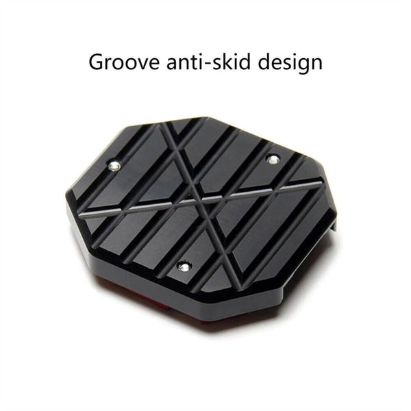 Motorcycle Bike Kickstand Extender Foot Side Stand Extension Pad Support Plate