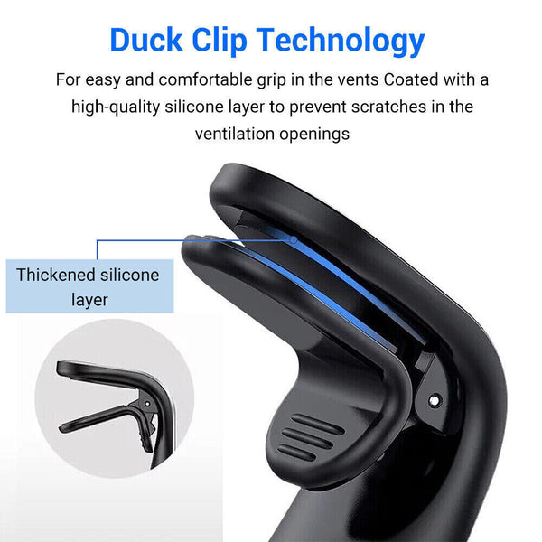 360 Rotation Magnetic Car Mount Air Vent Clip Phone Holder For iPhone Samsung