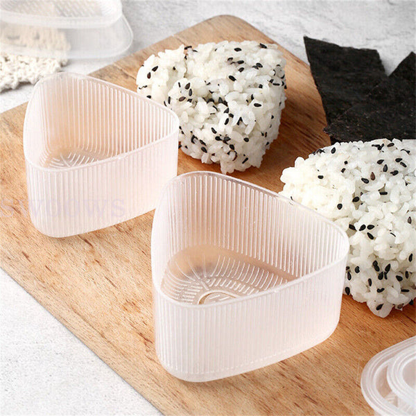 2x Onigiri Mold Sushi Rolls Rice Ball Bento Press Maker Mould DIY Kitchen Tool