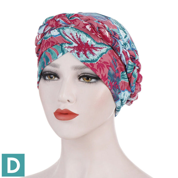 Women's Floral Chemo Cap Cancer Hat Muslim Hair Scarf Turban Hijab Head Wrap NEW