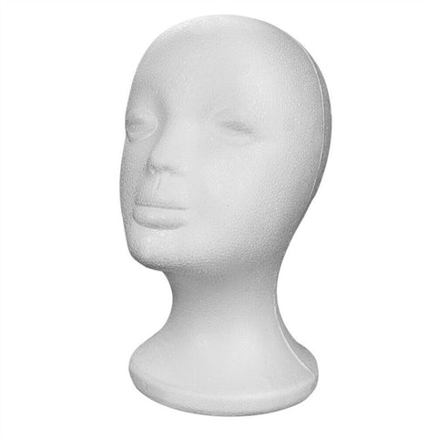 Practical Foam Female Mannequin Head Wigs Glasses Cap Display Holder Stand