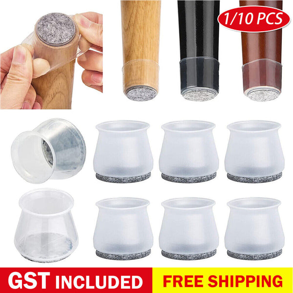 UP24x Chair Leg Floor Protector Furniture Table Feet Cover Silicone Cap Pads Cap