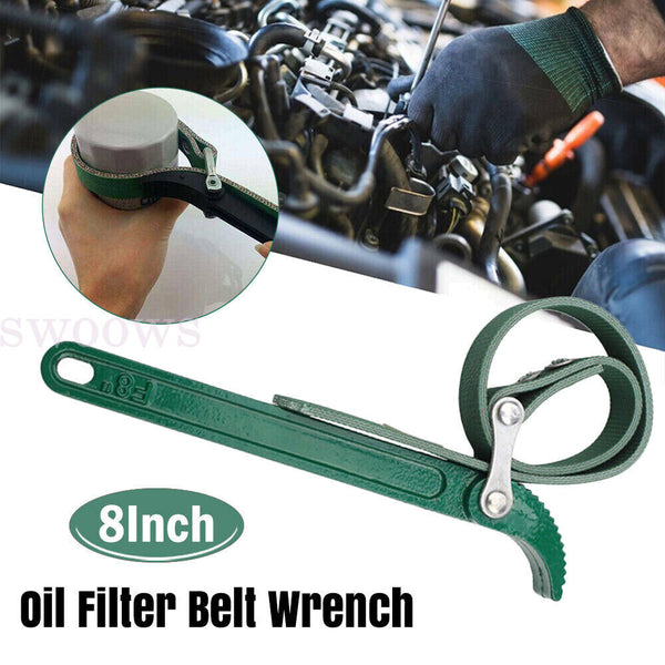 Oil Filter Belt Wrench Puller Strap Spanner Filter Cartridge Removal Tool New AU