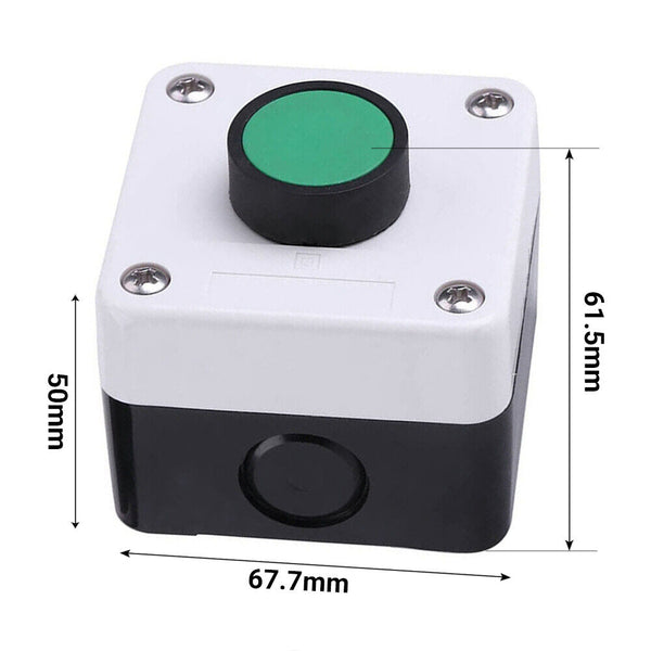 Weatherproof Green Push Button Switch One Button Control Box For Gate Opener ABS