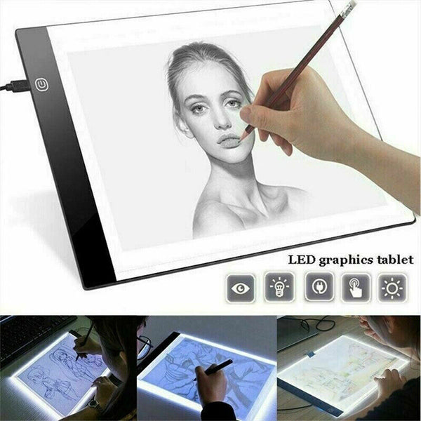 A3 A4 LED Dimmable Tracing Light Box Drawing Board Art Design Pad Copy Lightbox