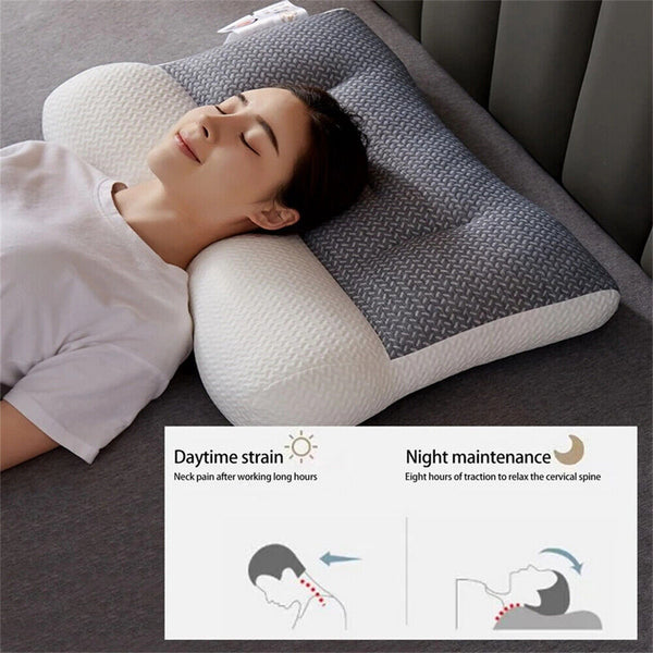 Cervical Ergonomic Pillow Adjustable Ergonomic Contour Orthopedic Bed Pillow AU